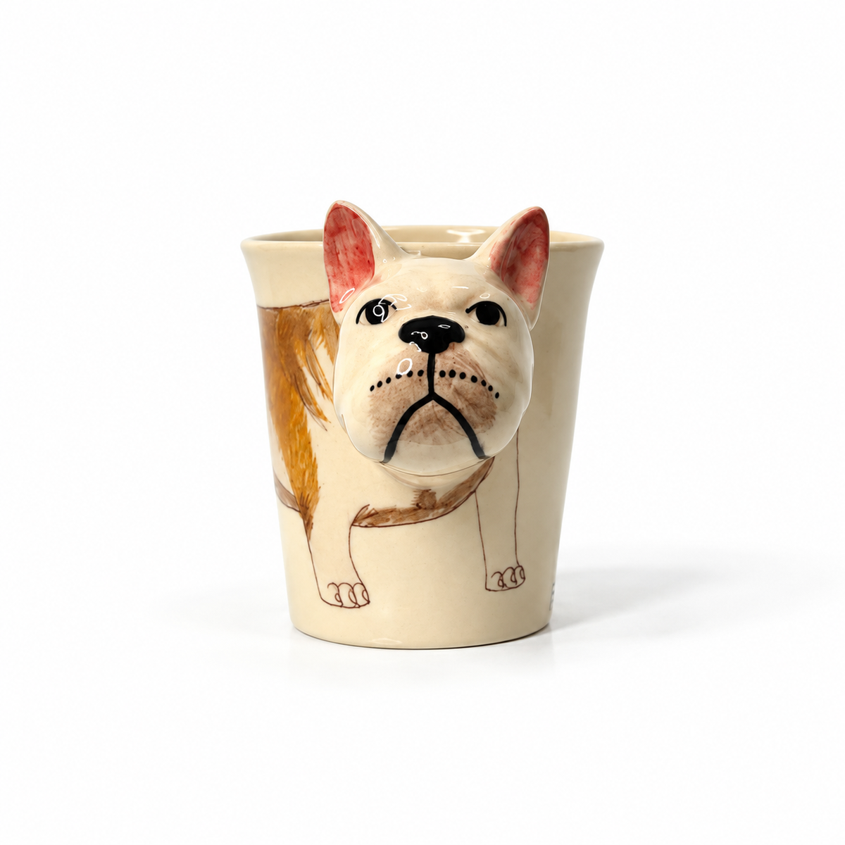 French Bulldog 3D Hand Painted 8 oz Ceramic Mug