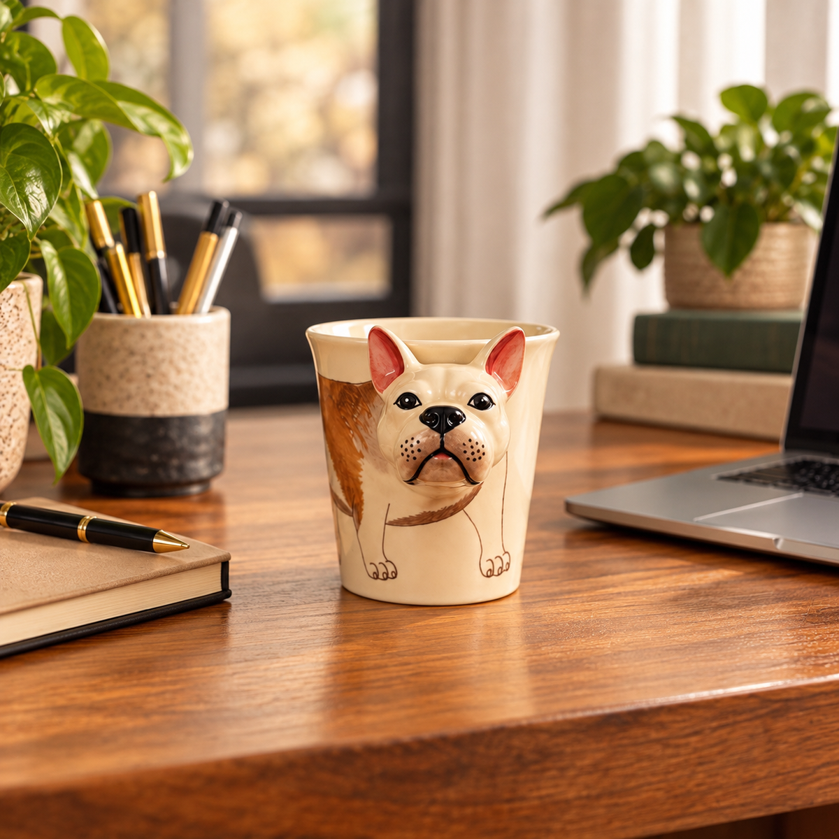 French Bulldog 3D Hand Painted 8 oz Ceramic Mug
